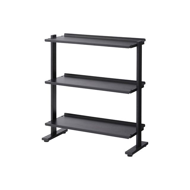 【メーカー直送】東谷 DIS-73BK 2WAYラック3D（ブラック） DIS-73BK