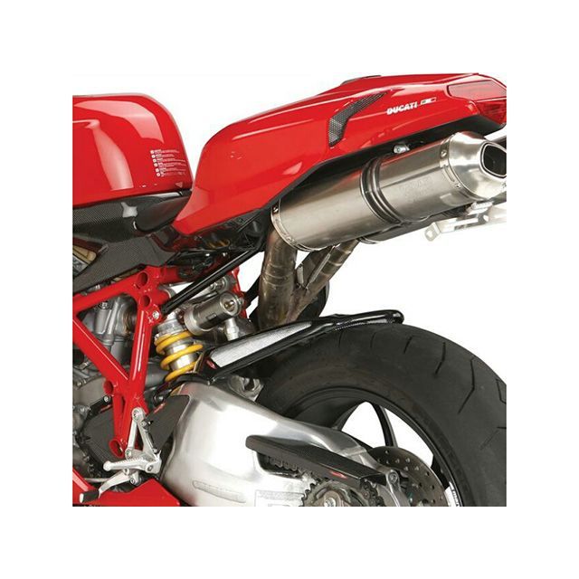 パワーブロンズ リアインナーフェンダー DUCATI 848/1098/1198（ALL）Btype カラー マットブラック/レッドメッシュ 201-D101-970