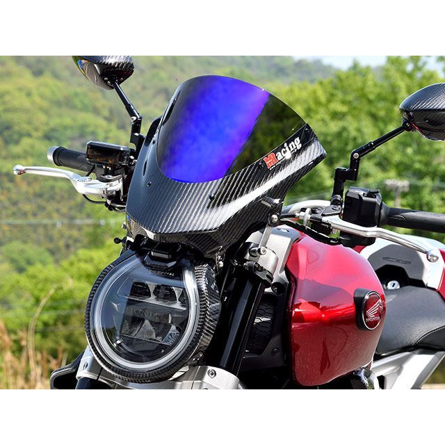 マジカルレーシング バイザースクリーン CB1000R 材質 綾織カーボン製・スーパーコート 001-CB1021-04AS|モトメガネ 店