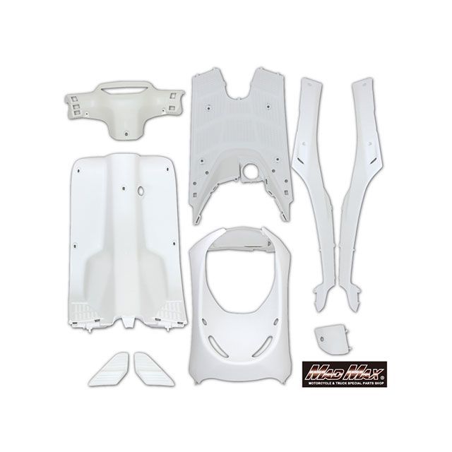 マッドマックス ホンダ パル AF17/ディオ AF25 純正タイプ インナーカバー 外装 9点セット(ホワイト) ディオ パル YJ55-AF17IN-WH|モトメガネ 店