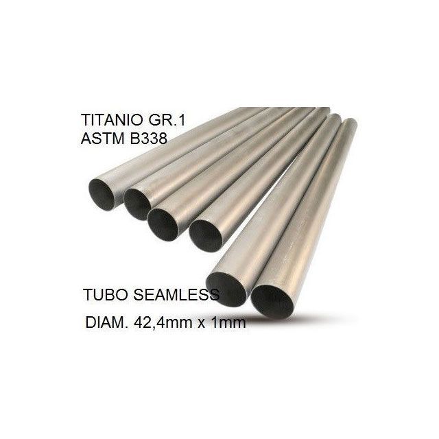 ジーピーアール Cafe Racer Tubo titanio seamleSs D. 42.4mm X 1mm L.1000mm Titanio seamless Gr.1 TUBE AISI Tig L.100cm D.42.4mm x 1mmTu…
