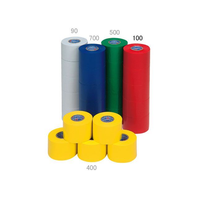 エバニュー ラインテープ50V 5巻入（赤） EKA060