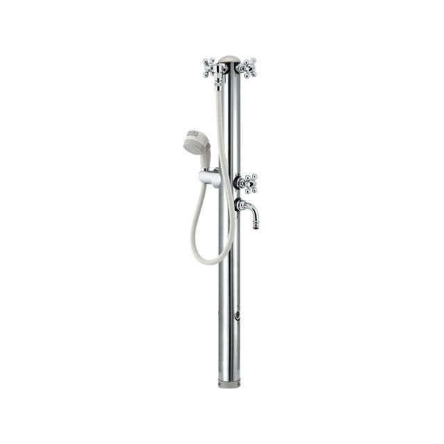 カクダイ 624-207 ステンレス双口シャワー混合栓柱 #624-207 40,796円