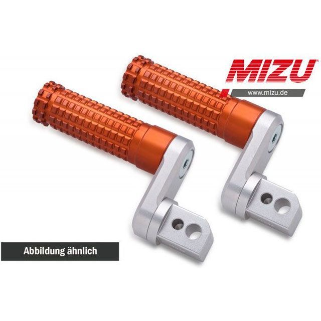 ミズ アジャスタブル レーシング フットペグ ABE認可品 シルバー/オレンジ ｜ 409TO3310033 690 SMC R mizu_409TO3310033