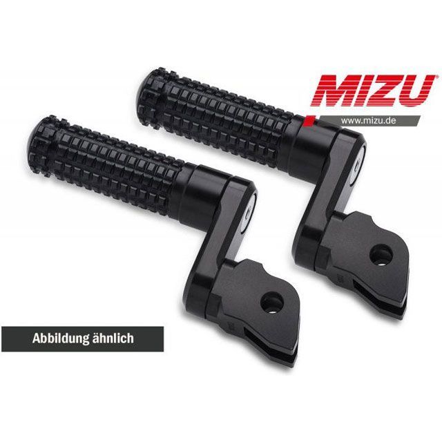 ミズ アジャスタブル レーシング パッセンジャーフットペグ ABE認可品 ブラック/ブラック | 409SS3320016 mizu_409SS3320016