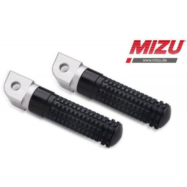 ミズ レーシングフットペグ ABE認可品 シルバー/ブラック | 409TS1110008 mizu_409TS1110008