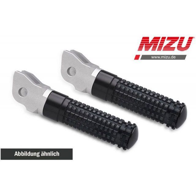 ミズ レーシングフットペグ ABE認可品 シルバー/ブラック ｜ 409TS1110013 mizu_409TS1110013