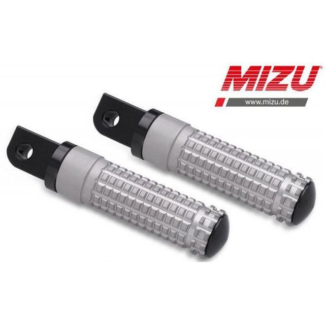 ミズ レーシング パッセンジャーフットペグ ABE認可品 ブラック/シルバー ｜ 409ST1120022 mizu_409ST1120022