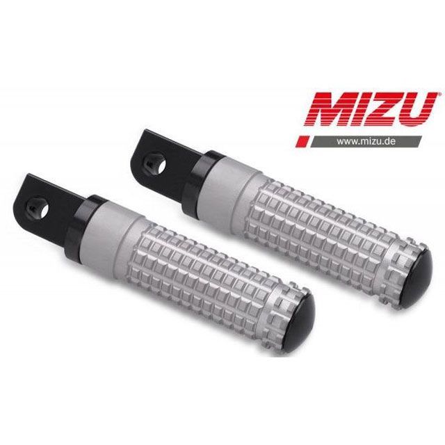 ミズ レーシング パッセンジャーフットペグ ABE認可品 ブラック/シルバー ｜ 409ST1120027 mizu_409ST1120027