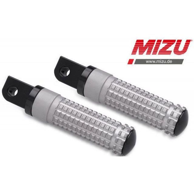 ミズ レーシング パッセンジャーフットペグ ABE認可品 ブラック/シルバー ｜ 409ST1120036 mizu_409ST1120036