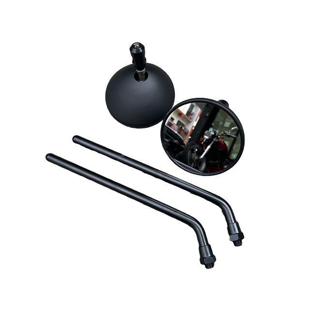 K-SPEED K-SPEED-CA26J Decorative Round Side Mirror Classic V2 Black For HONDA C125＆CT125 C125 CA26