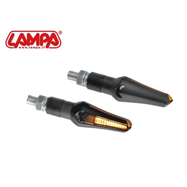 LAMPA Zephyr 汎用LEDウインカー（ブラック） 汎用 90493