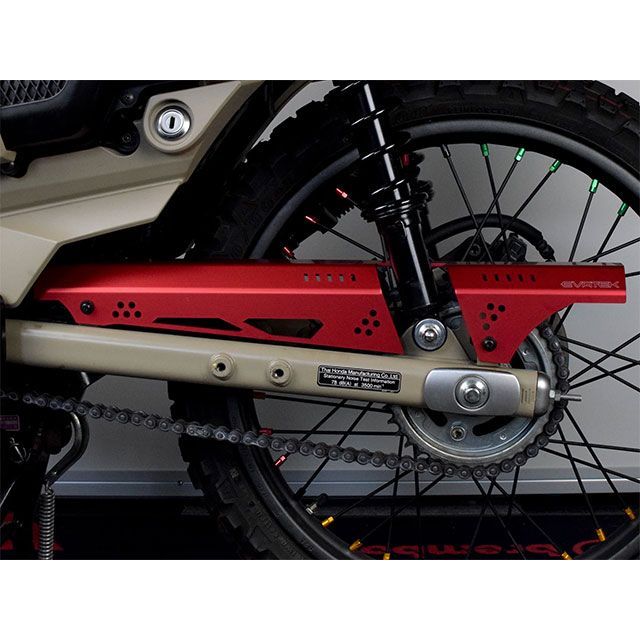 エヴァテック チェーンガード For ホンダCT125 ハンターカブ カラー レッド EVT-5133-RD|モトメガネ 店