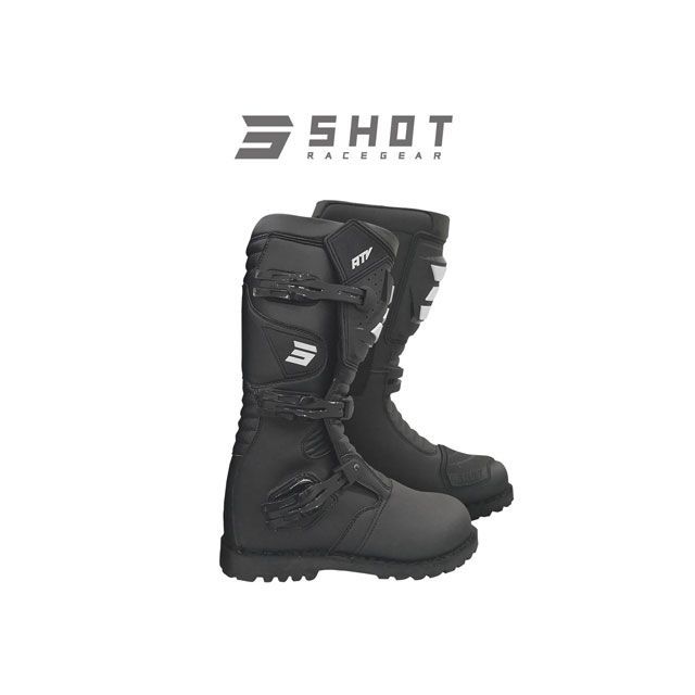 SHOT RACE GEAR ブーツ ATV（ブラック） サイズ 44 A09-24A1-A01-44｜モトメガネ 店