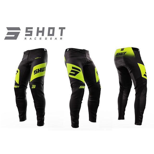 SHOT RACE GEAR パンツ ULTIMA（ネオンイエロー） サイズ 34 A08-11A1-A01-34