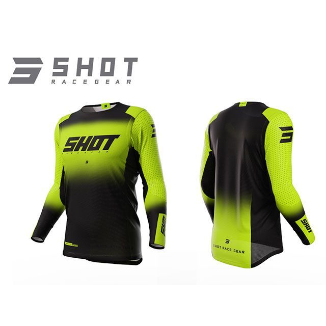 SHOT RACE GEAR ジャージ ULTIMA（ネオンイエロー） サイズ 2XL A08-12A1-A01-12