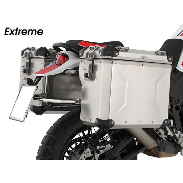 ワンダーリッヒ サイドケース「EXTREME」LRset(ナチュラルアルミニウム) W70610-200|モトメガネ 店