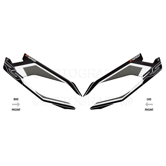 モトグラフィックス ボディパッド フロント R1250RS Motorsport Edition MT-NB026WK｜モトメガネ 店