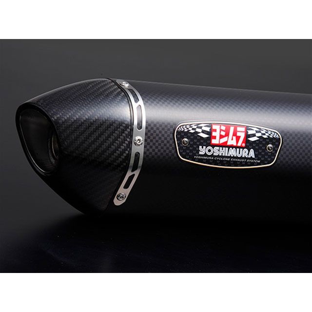 ヨシムラ GIXXER250/SF250（23）機械曲R-77Sサイクロン カーボンエンド EXPORT SPEC 政府認証（SMC） GIXXER250 GIXXER SF250 110A-12C-5120｜モトメガネ 店