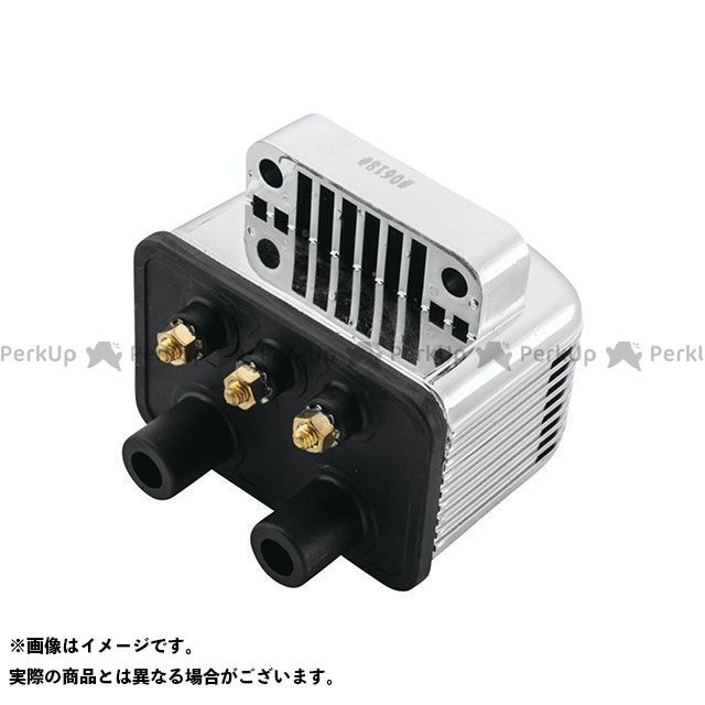 ツインパワー イグニッションコイル 3Ω シングルファイア(クローム) フルトランジスタ点火方式のスポーツスター フルトランジスタ点火方式のビッグツイン ・030417|モトメガネ 店