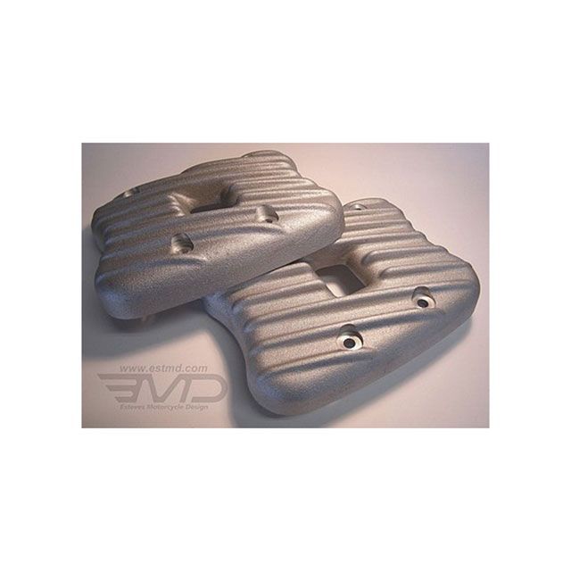 部品屋K&W EMD製 1989-2003 スポーツスター エボ用 Ribsters ロッカーボックスカバー(ロウ) スポーツスター RCXL-R-R|モトメガネ 店