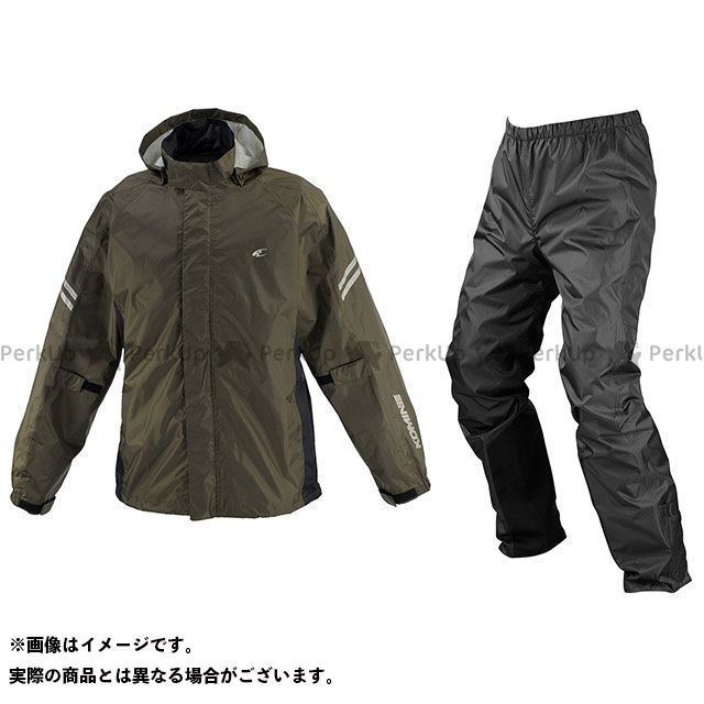 コミネ RK-539 ブレスターレインウェア フィアート（オリーブ） サイズ 5XLB ・03-539｜モトメガネ 店 9,320円