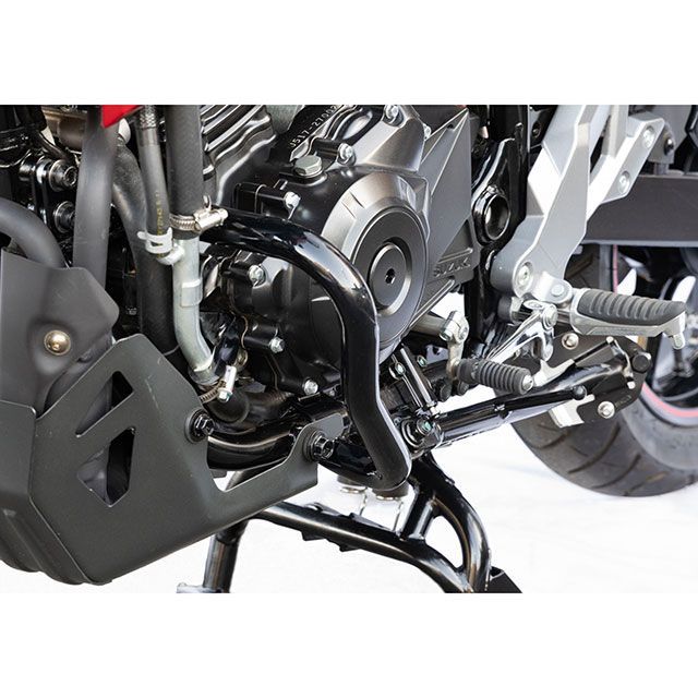 キジマ エンジンガード V-Strom250 17Y-（23Y-対応/要加工）、GSR250/S（ブラック） 405-2292