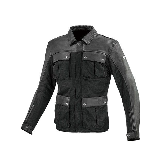 コミネ 2024春夏モデル JK-170 レザーメッシュロングジャケット（ブラック） サイズ 2XL ・07-170 20,167円