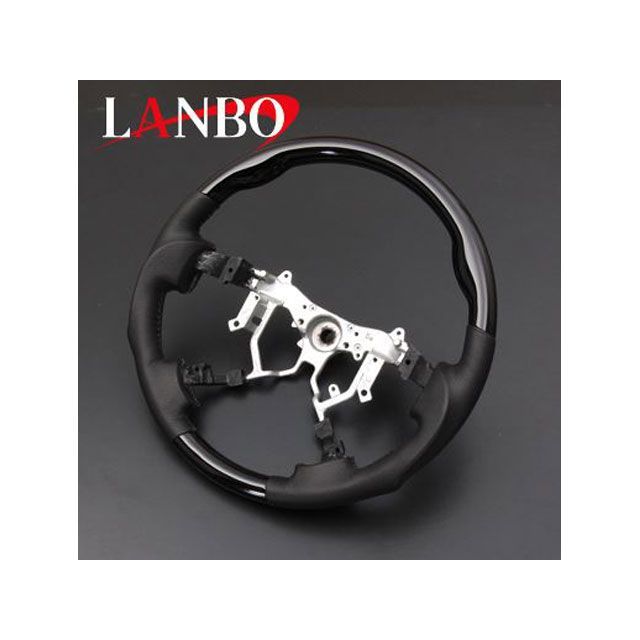 LANBO ステアリング ガングリップ 200ハイエース 4型（ピアノブラック） LST145｜モトメガネ 店 29,057円