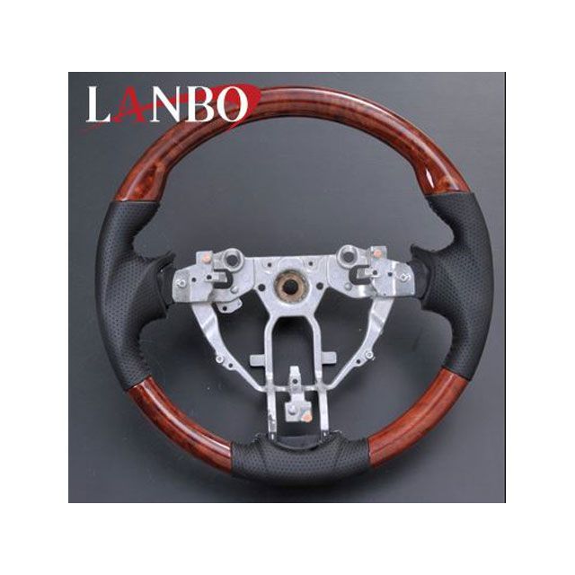 LANBO オリジナルコンビステアリング ガングリップ NV350キャラバンE26 後期（茶木目調） SN012B｜モトメガネ 店 29,057円