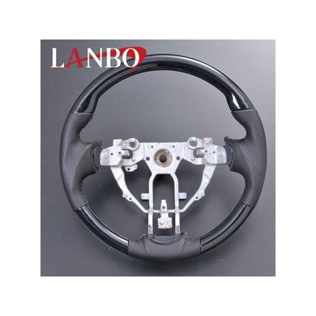 LANBO オリジナルコンビステアリング ガングリップ NV350キャラバン 前期（黒木目） LSN08A｜モトメガネ 店