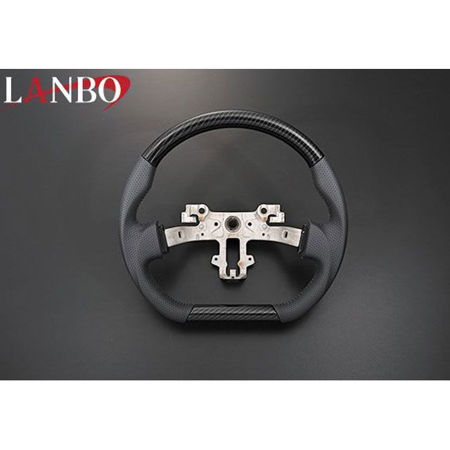 LANBO オリジナルステアリング ガングリップ エブリィバン DA17V（カーボン調） SS04D｜モトメガネ 店