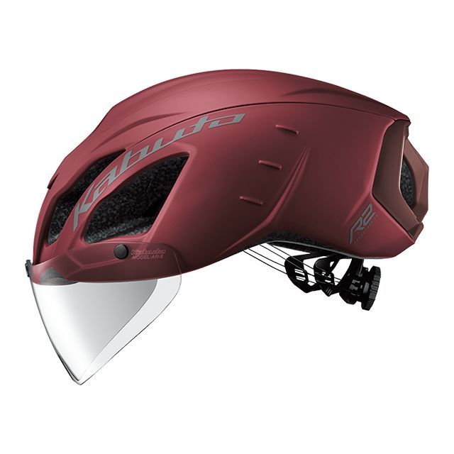 オージーケーカブト(自転車) ヘルメット AERO-R2(マットバーガンディ) サイズ S/M(55-58cm)