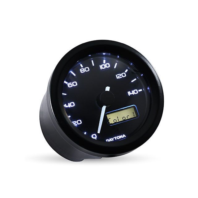 デイトナ VELONAφ48 電気式スピードメーター140km/h(ブラック) 44196|モトメガネ 店