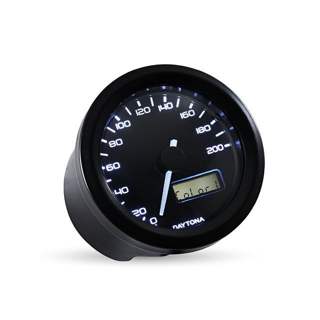 デイトナ VELONAφ48 電気式スピードメーター200km/h（ブラック） 44197｜モトメガネ 店
