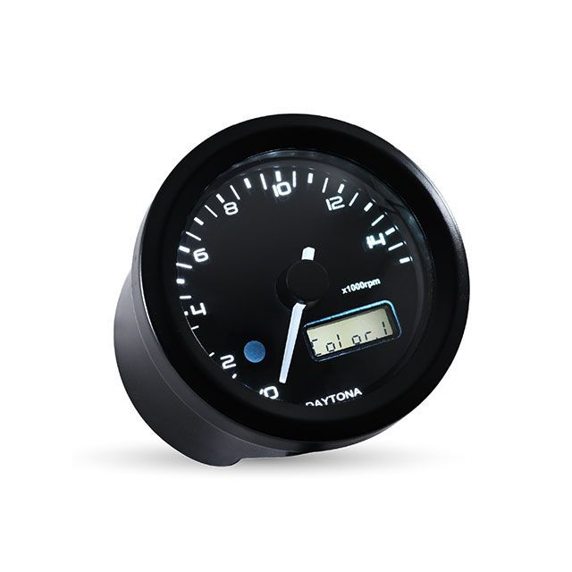 デイトナ VELONAφ48 電気式タコメーター15000rpm（ブラック） 44199