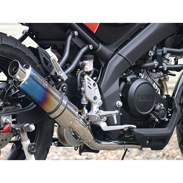 ダブルアールズ JMCA フルエキゾースト ショートオーバル 焼き色チタン仕様 XSR125 LS2150JM