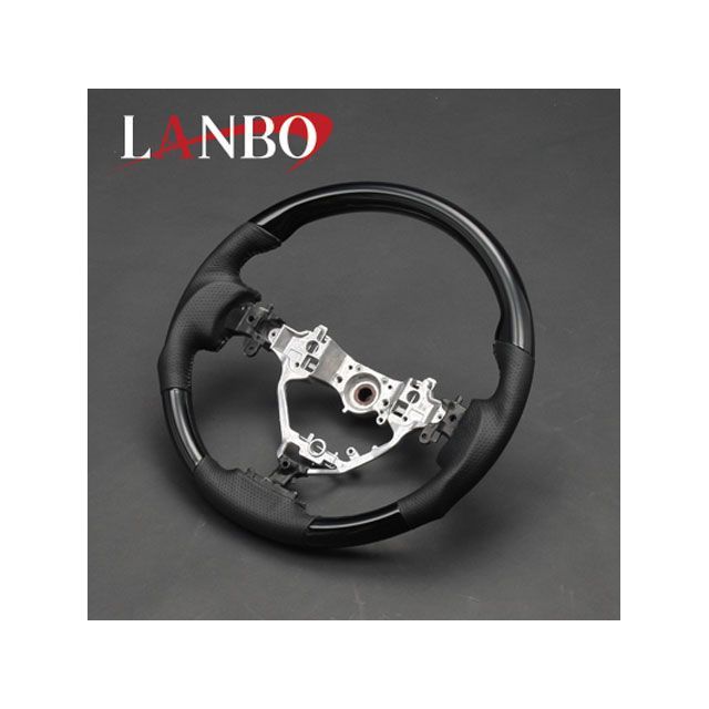 LANBO デザインステアリング ガングリップ 80ノア/VOXY/エスクァイア（ピアノブラック） LS175｜モトメガネ 店