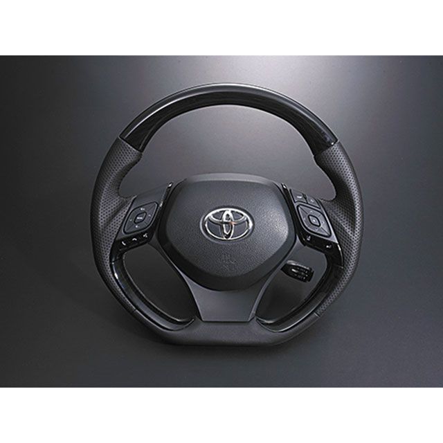 LANBO デザインステアリング タイプ3 C-HR ZYX10/NGX50（黒木目） LST224