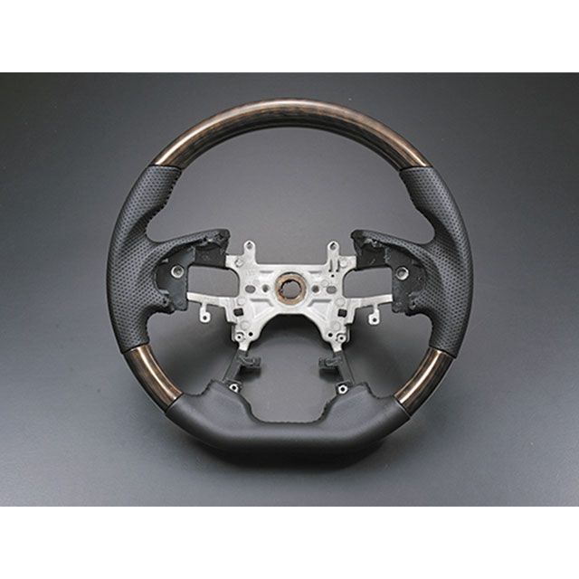 LANBO オリジナルコンビステアリング ガングリップ オデッセイ RC1-4（茶木目） LSH18B｜モトメガネ 店