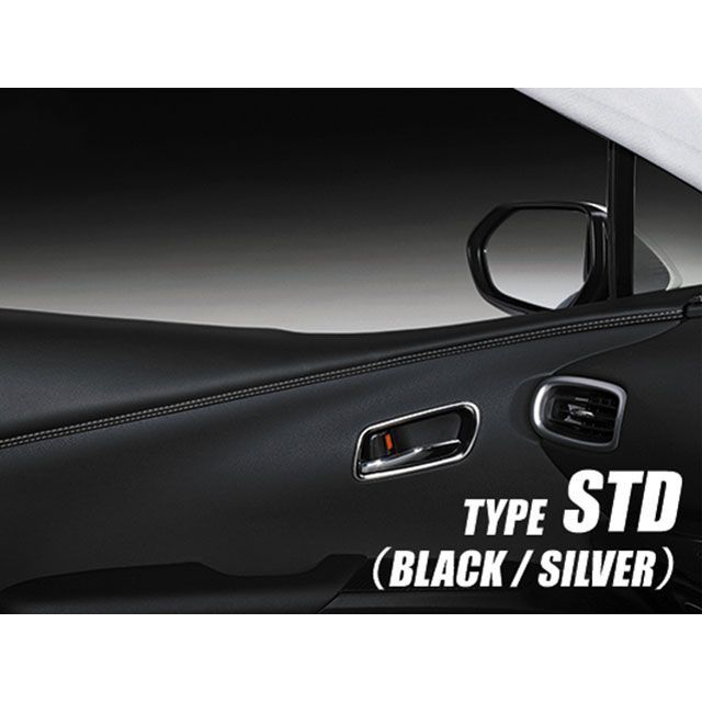 LANBO レザードアパネル 50プリウス（ブラックレザー&times;シルバーステッチ） LDP-P50SI｜モトメガネ 店