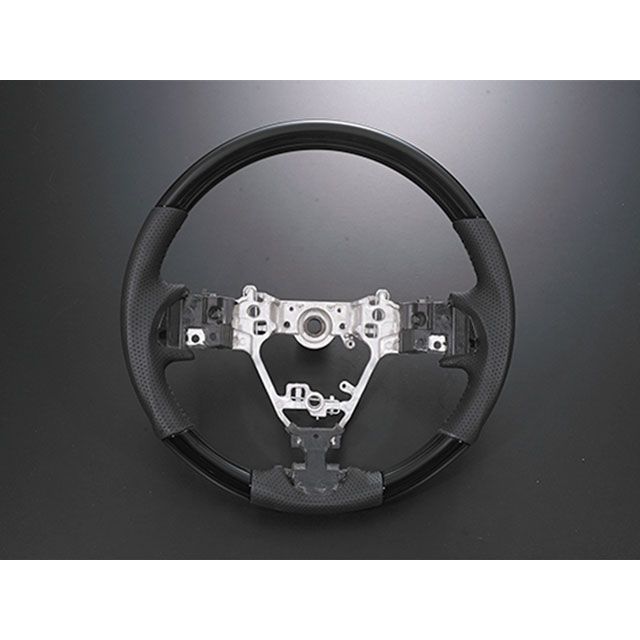 LANBO オリジナルステアリング ガングリップ ウェイク LA700/710S（ピアノブラック） SD003C