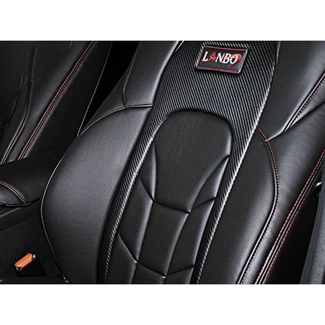 LANBO レザーシートカバー Type VOID C-HR NGX50(ブラック×カーボン調) VOID-1714-CB|モトメガネ 店