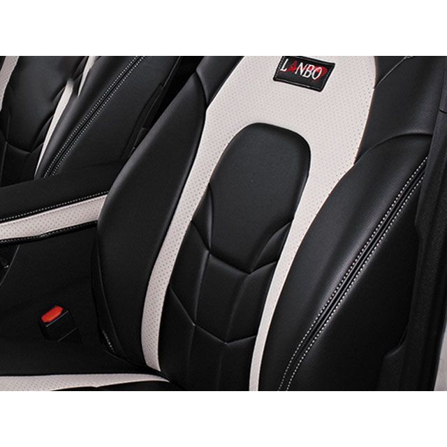 LANBO レザーシートカバー Type VOID C-HR NGX50(ブラック×ホワイトパンチング) VOID-1714-WH|モトメガネ 店