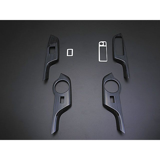 LANBO パワーウインドースイッチパネル C-HR ZYX10/NGX50（黒木目＋シルバーメタリック） LP1042