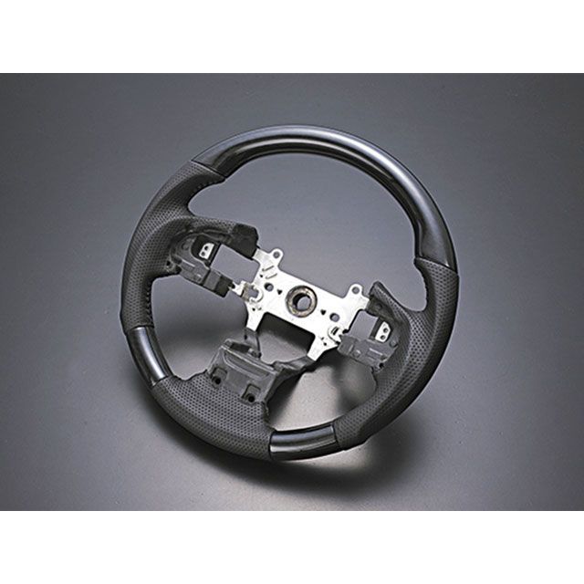 LANBO オリジナルステアリング ガングリップ ステップワゴン RP1-5(黒木目) LSH15A LANBO|モトメガネ 店