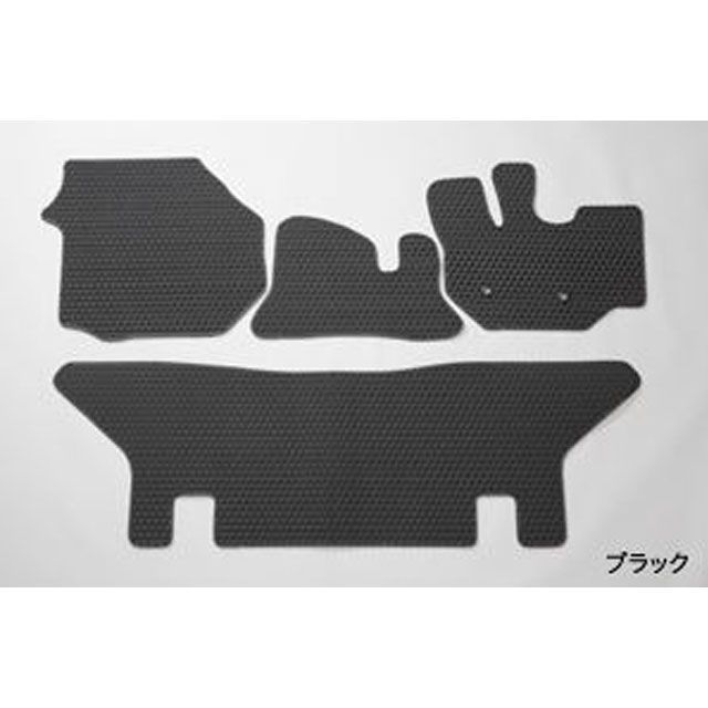 Revier フロアマット プレミアムラバー ブラック ハイエース 200系 ワイド