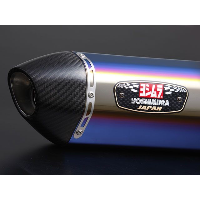 ヨシムラ V-STROM 800（24）/DE（23）Slip-On R-77J サイクロンSTBC（チタンブルーカバー/カーボンエンド） V-STROM800DE V-STROM800 110-17A-5W80B