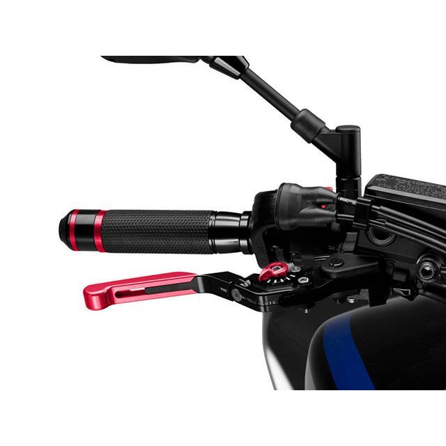 プーチ EXTENDABLEブレーキLEVER 3.0(全長調整/可倒タイプ)エクステンションカラー:レッド カラー セレクター:レッド 14RNR|モトメガネ 店
