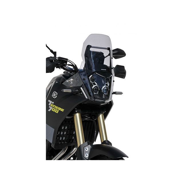 テネレ700 用　プーチ　ツーリングスクリーン☆純正比➕約8センチ☆防風効果up Webike | Puig プーチ スクリーンサポートシステム M.E.M.